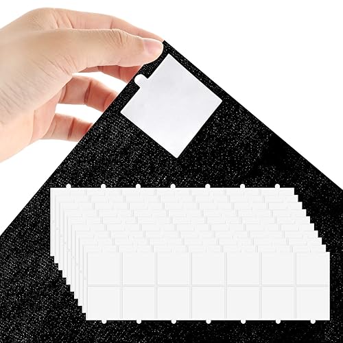 Paquete de 140 cintas de doble cara para paneles acústicos, adhesivo de espuma acústica transparente, cuadrados de montaje en pared resistentes para