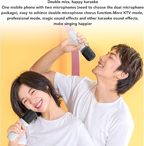 Miniatura 3 de Altavoces inalámbricos de karaoke, 3 unidades estéreo con efecto de sonido premium, máquina de karaoke portátil con luz RGB para fiesta familiar (#3)