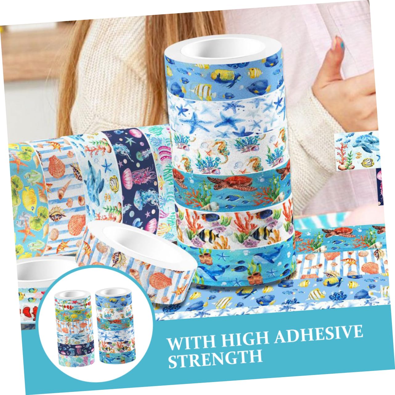 5stücke Life Washi Tape Set Dekoratives Klebeband Für Scrapbooking Journaling Und Kreative Bastelprojekte Für Junge Mädchen Und Erwachsene Transparentes Design Vielseitig