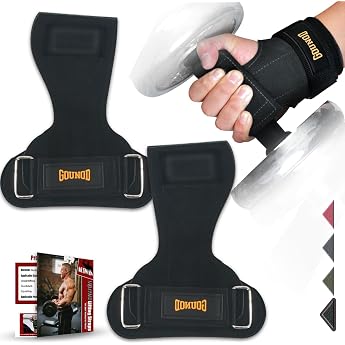 AOTWAN Lifting Straps Strength Training Lifting Straps Made of Double Layer Cowhide Leather Lifting Straps for Bodybuilding & Fitness Wrist Protection Lifting Straps Gym for Women and Men