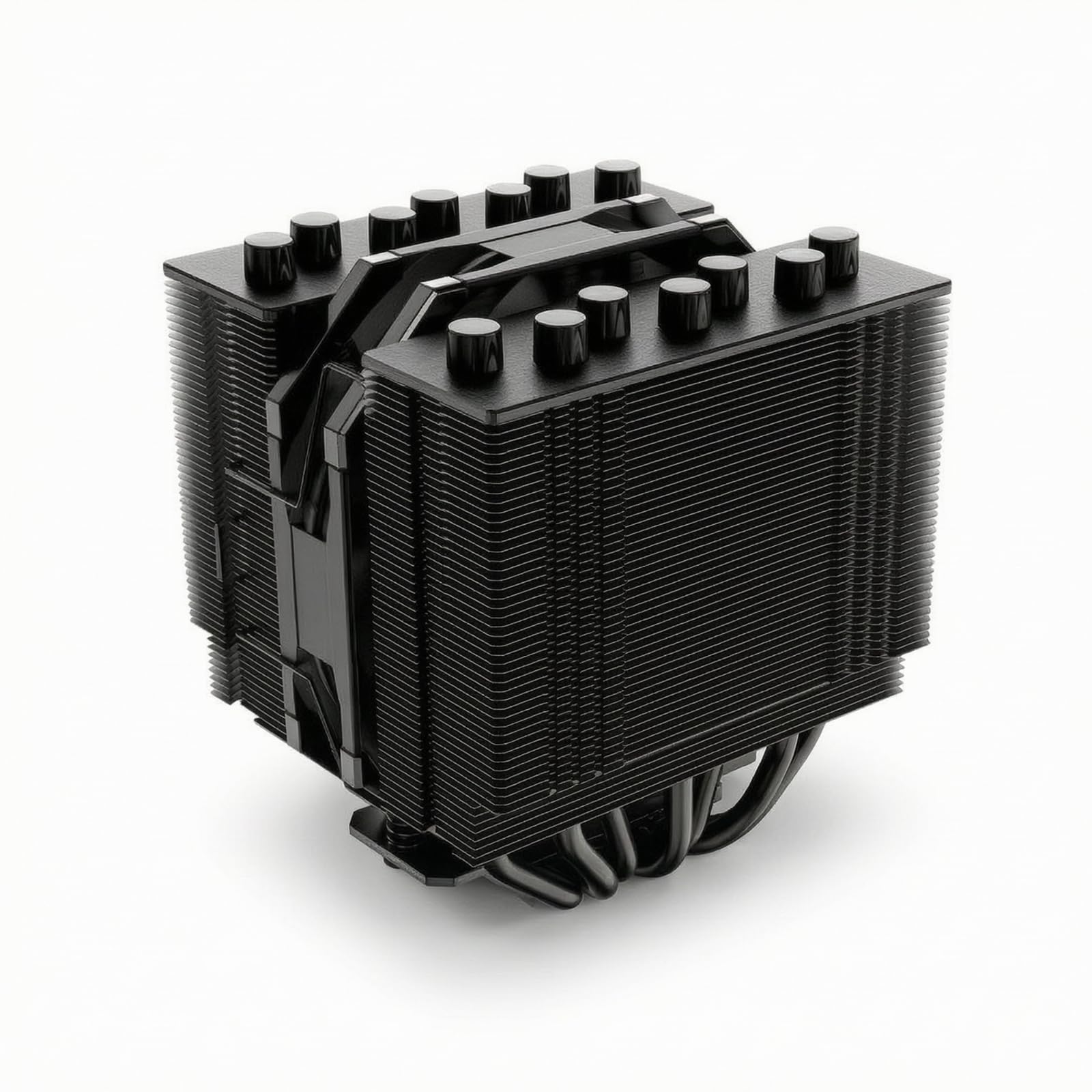 Dissipatore a Doppia Torre Refrigerazione Efficiente Dissipatore con 7 Tubo di Calore Compatibile Raffreddatore CPU per Assemblatori di PC, SE-207-XT SLIM Nero