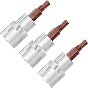 FOCMKEAS 3PCS 3/8" Drive PH3(#3) Phillips Bit Socket, Heat Treated S2 Steel Screwdriver Bits, CR-V Socket 1.9" Length