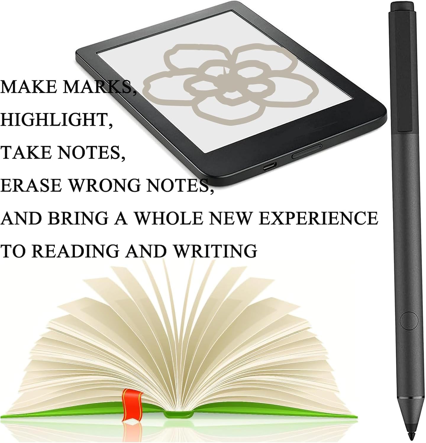 Stylus 2 for Kobo Stylus 2 Replacement for Kobo Libra Colour Pen Stylus2,Pen for Elipsa 2E,Libra 2,Sage eReaders (Black)