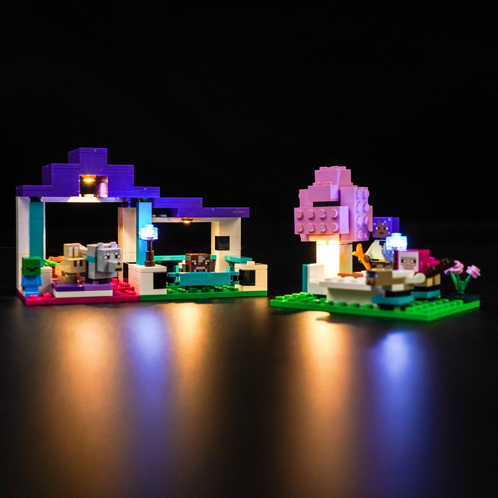 Light Kit for Lego Animal Sanctuary Lighting Set for Lego 21253 Minecraft The Animal Sanctuary - Not Include Models, Just Light Kit