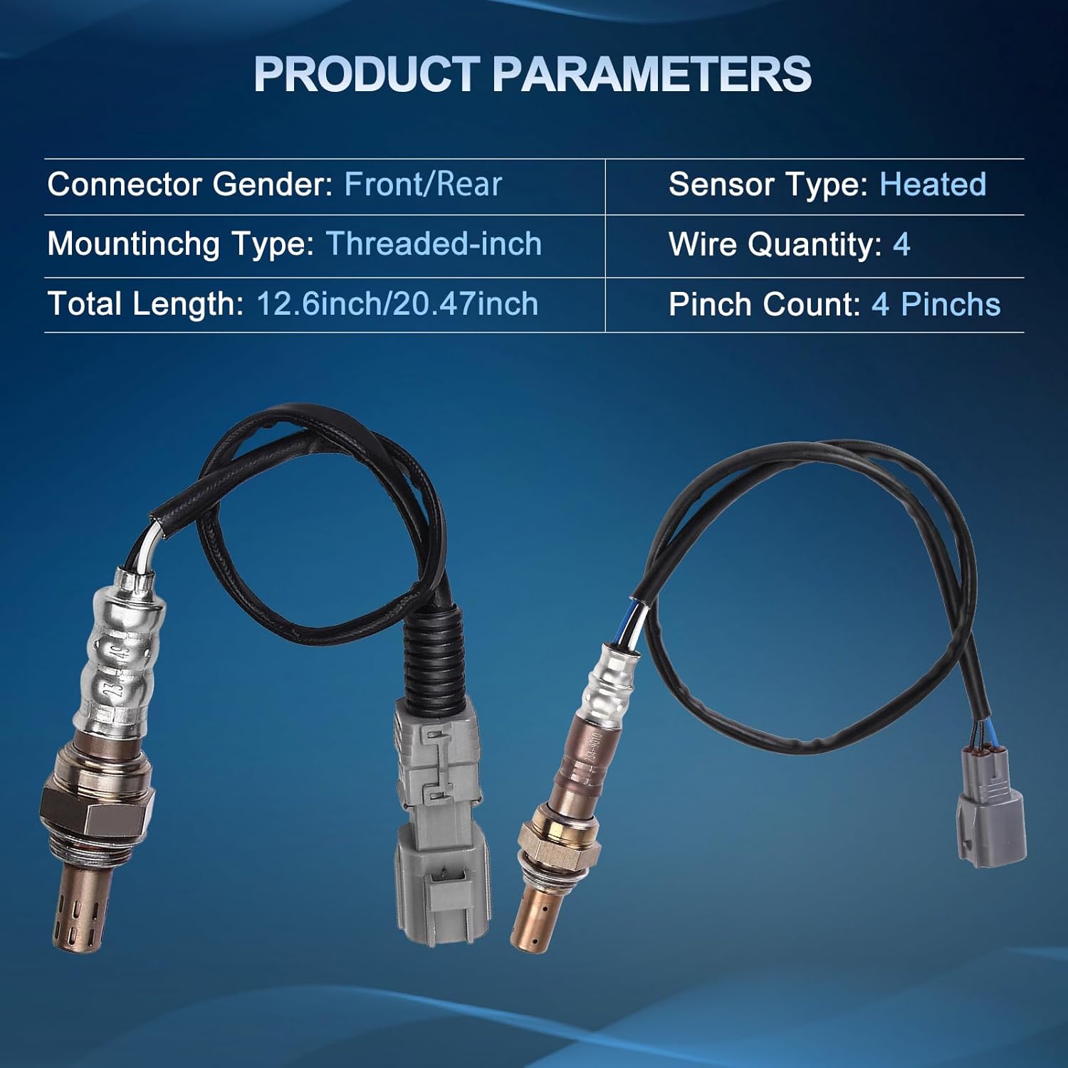 O2 Oxygen Sensor Upstream and Downstream for Toyota Camry 2.4L L4 2002 2003, for Toyota Solara 2.4L L4 2002 2003, O2 Sensor Replace 234-9010 234-4149 2Pcs