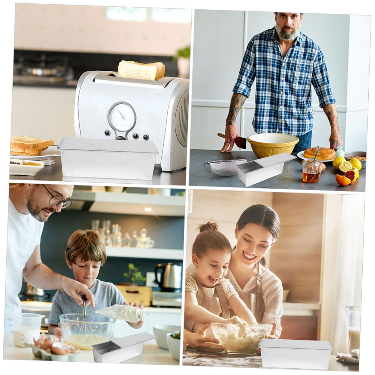 Brotbackform Mit Deckel Antihaft Kastenform Aus Aluminiumlegierung Für Toast Laib Und Kuchen Schnelle Wärmeleitung Für Küche Und Bäckerei Kapazität