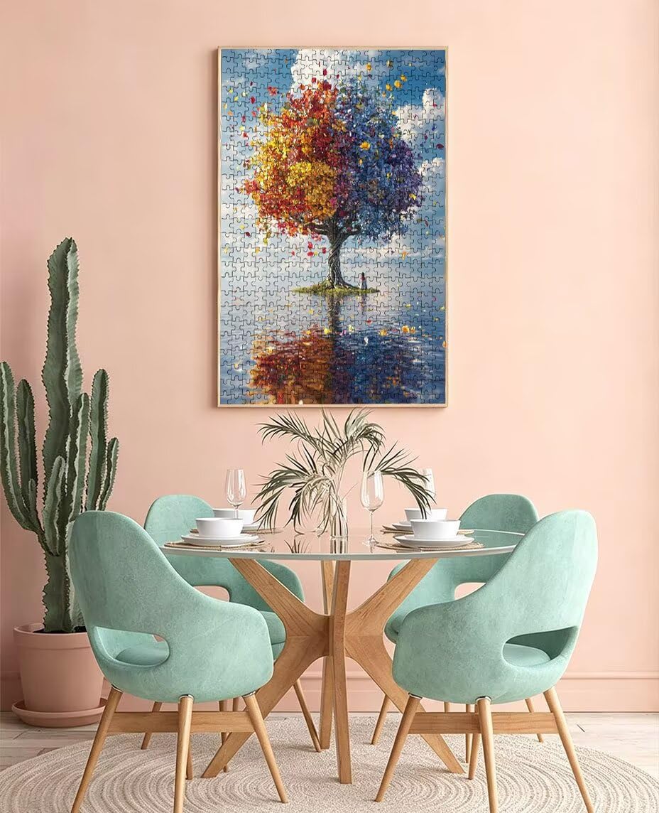 Puzzle 5000 sztuk, puzzle dla dorosłych z jeziorem 5000, puzzle klasyczne edukacyjne, drewniane puzzle, niemożliwe wyzwanie, do dekoracji ścian domu, prezent BXHZW1-374