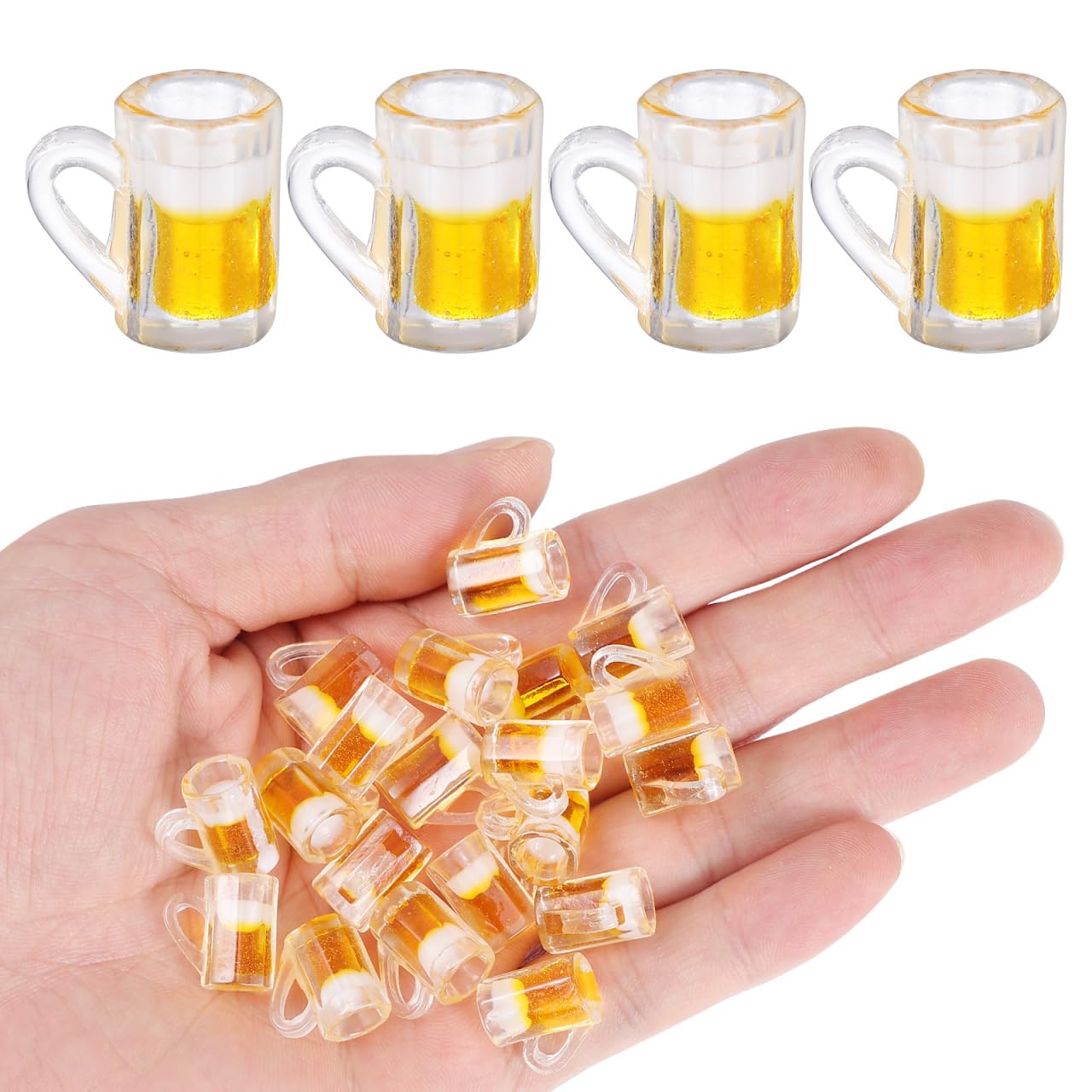 Toddmomy Accessoires pour la maison - 100 pièces - Mini tasse à shot - Modèle de collection - Accessoire miniature - Micro tasses à bière pour décoration de petite maison - Verres en plastique -