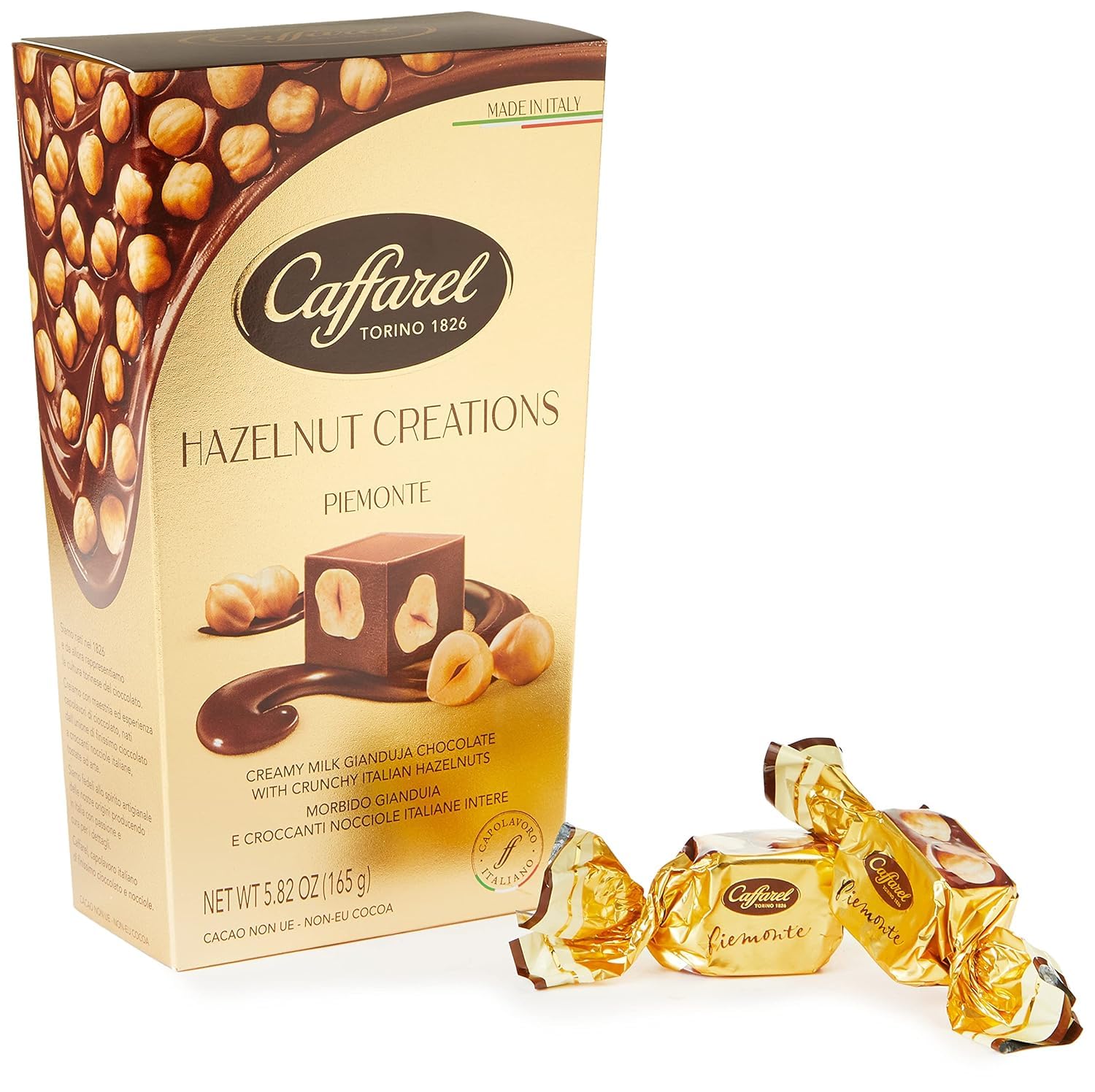 Caffarel Piemonte Hazelnut Pralines Ballotin - 3,53 Oz