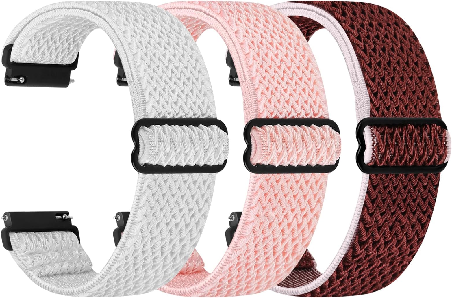 TumpCez Quick Release Watch Band - Choice of Width -18mm 19mm 20mm 22mm 24mm Watch Bands, Solo Loop Adjustable Elastic Nylon Watch Straps Replacement Wristband for Men Women