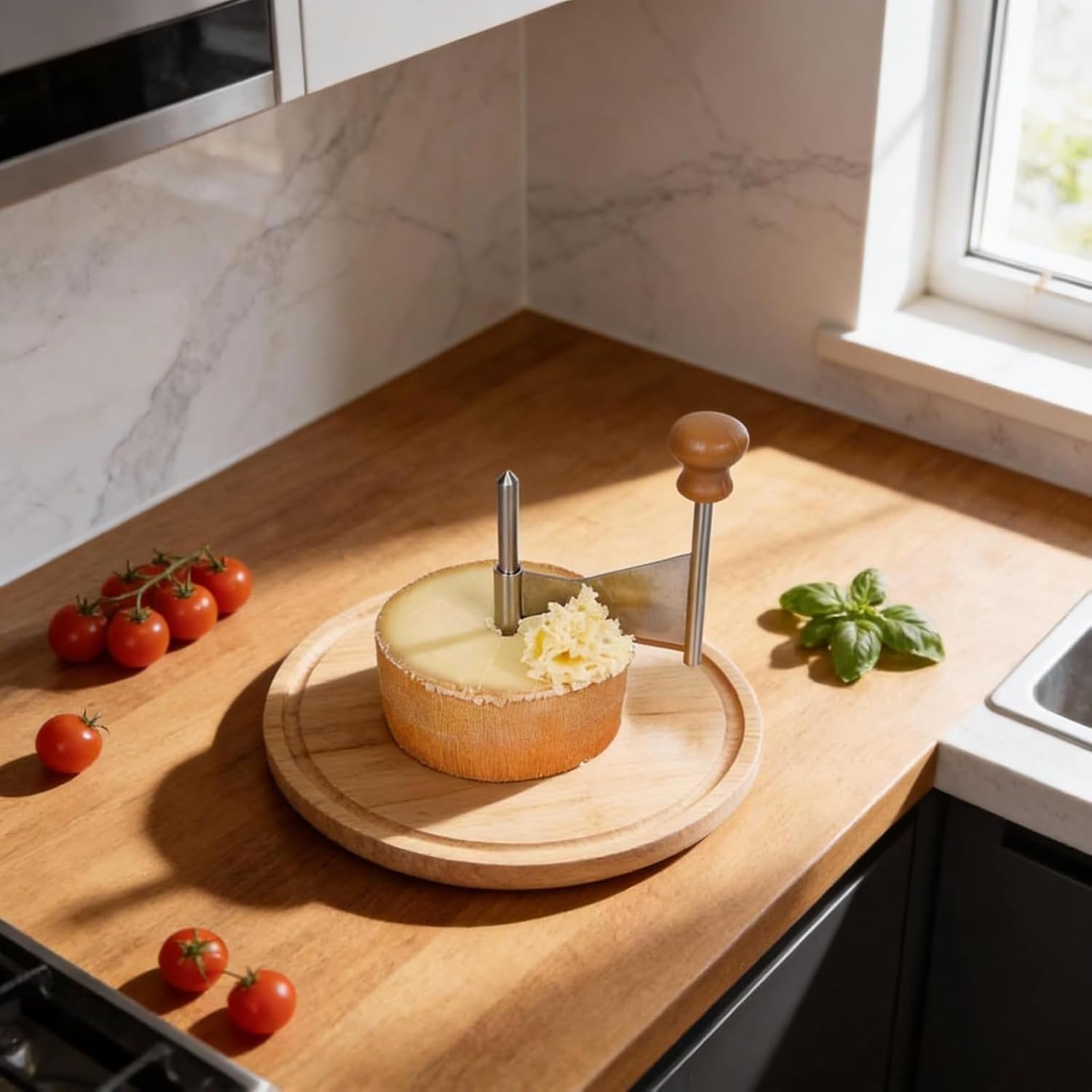 Stainless Steel Cheese Curler & Chocolate Curl Maker – Professional Vegetable Curling Tool for Garnishing, Salad Toppings & Dessert Decor, 12.09x8.66x5.71in (Style - B)