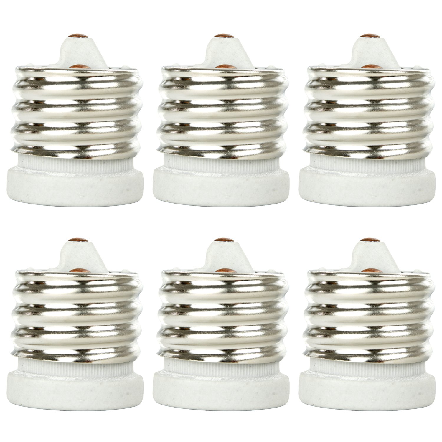 SUNQN E129/6PK Sunlite E129 Mogul to Medium Socket Adapter, 6 Pack