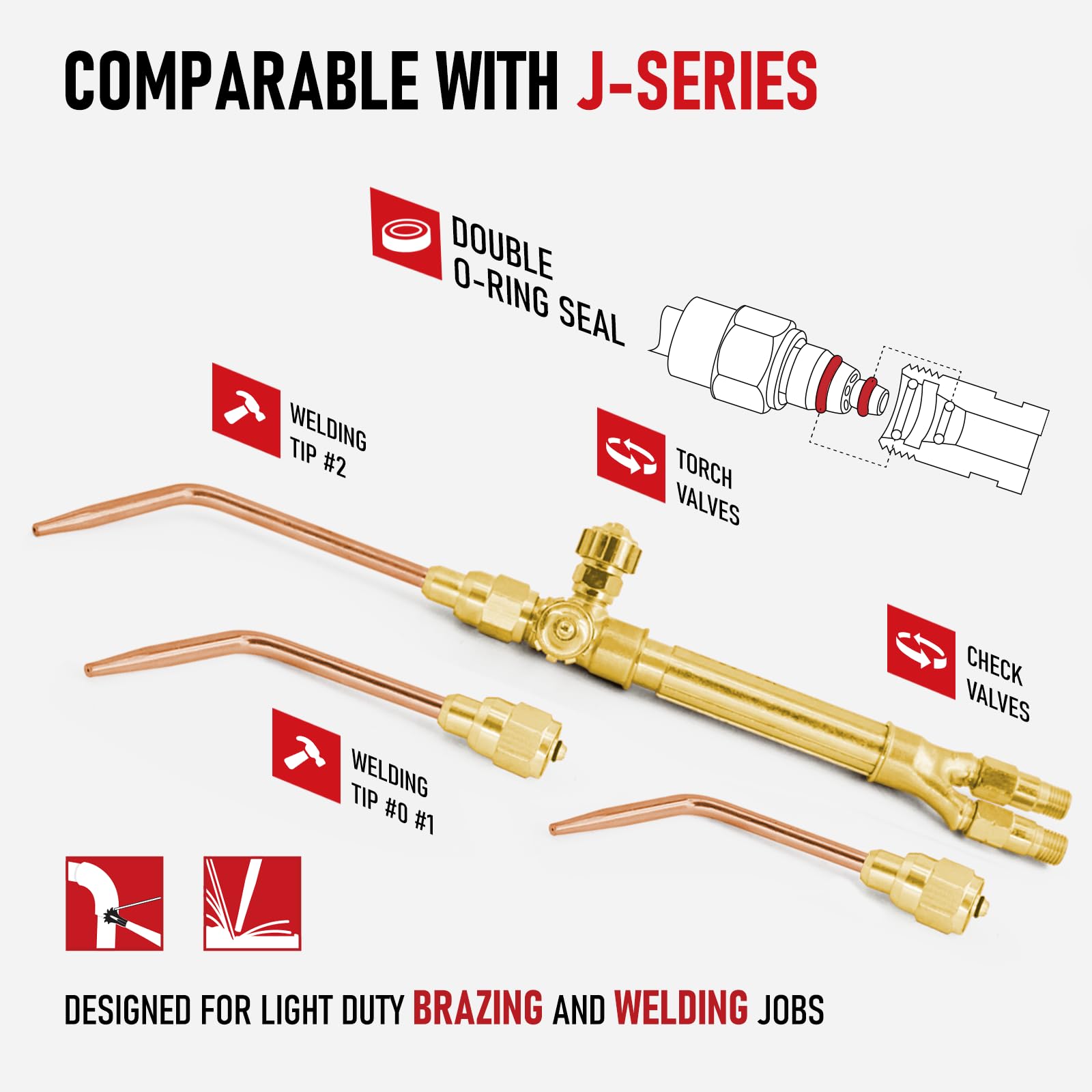 RX WELD Welding Torch Kit - 3 Welding Tips -3