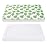 TILLYOU Pack and Play Sheet - Soft Quilted Crib Cover Pad, Toddlers Mattress Protector with 1\'\'-3\'\' Deep Pocket, Thick Play Yard Playpen Sheets, Crib Mattress Pad, 39x27, Green Apple