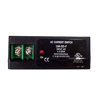 AC Current Switch Transducer Input 0.5A-200A Switching Max 0.3A@135V AC/DC Solid Core Self-Powered(16K-SD-NO-F)