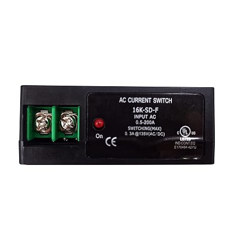 AC Current Switch Transducer Input 0.5A-200A Switching Max 0.3A@135V AC/DC Solid Core Self-Powered(16K-SD-NO-F)