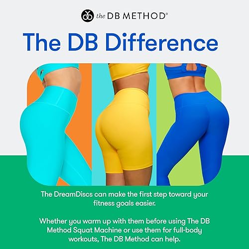 Miniatura 6 de THE DB METHOD DreamDiscs - Deslizadores de núcleo para entrenamiento, planeadores de piso de abdominales de cuerpo completo personalizados para
