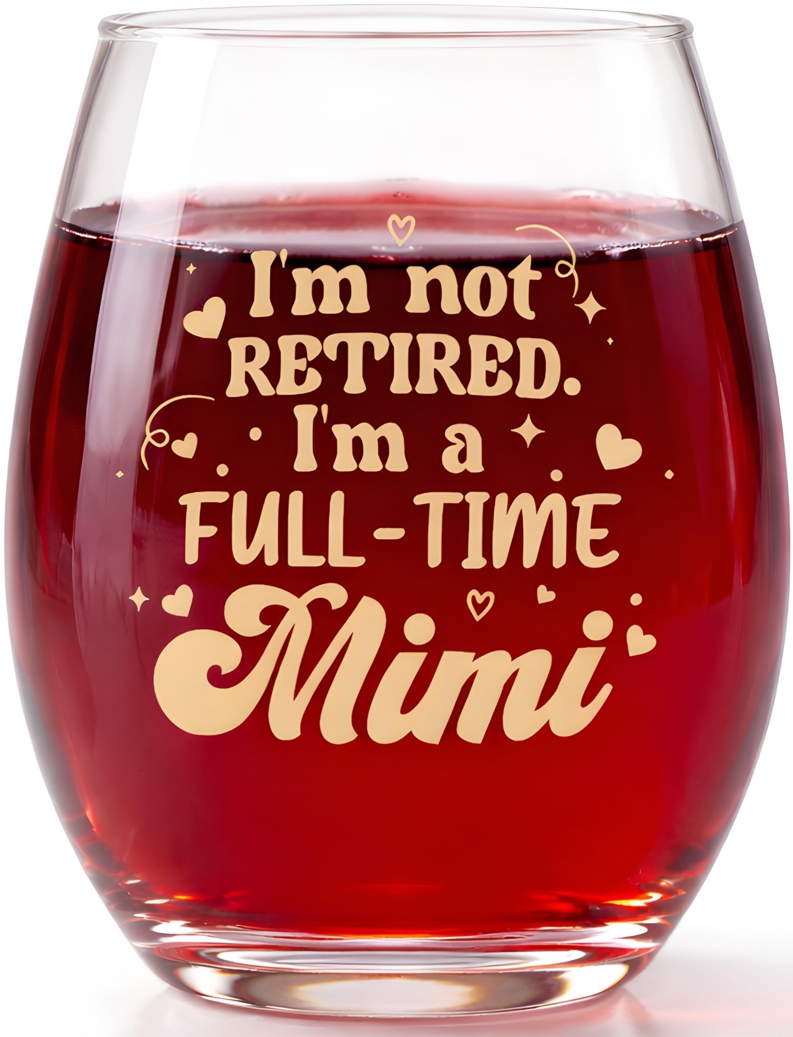 Mimi Mothers Day Gifts, Mothers Day Gift for Mimi, Funny Mimis Gifts, Wine Glass 12oz Gift for Grandma, Nana or First-Time Grandmas on Christmas Thanksgiving Birthday Retirement