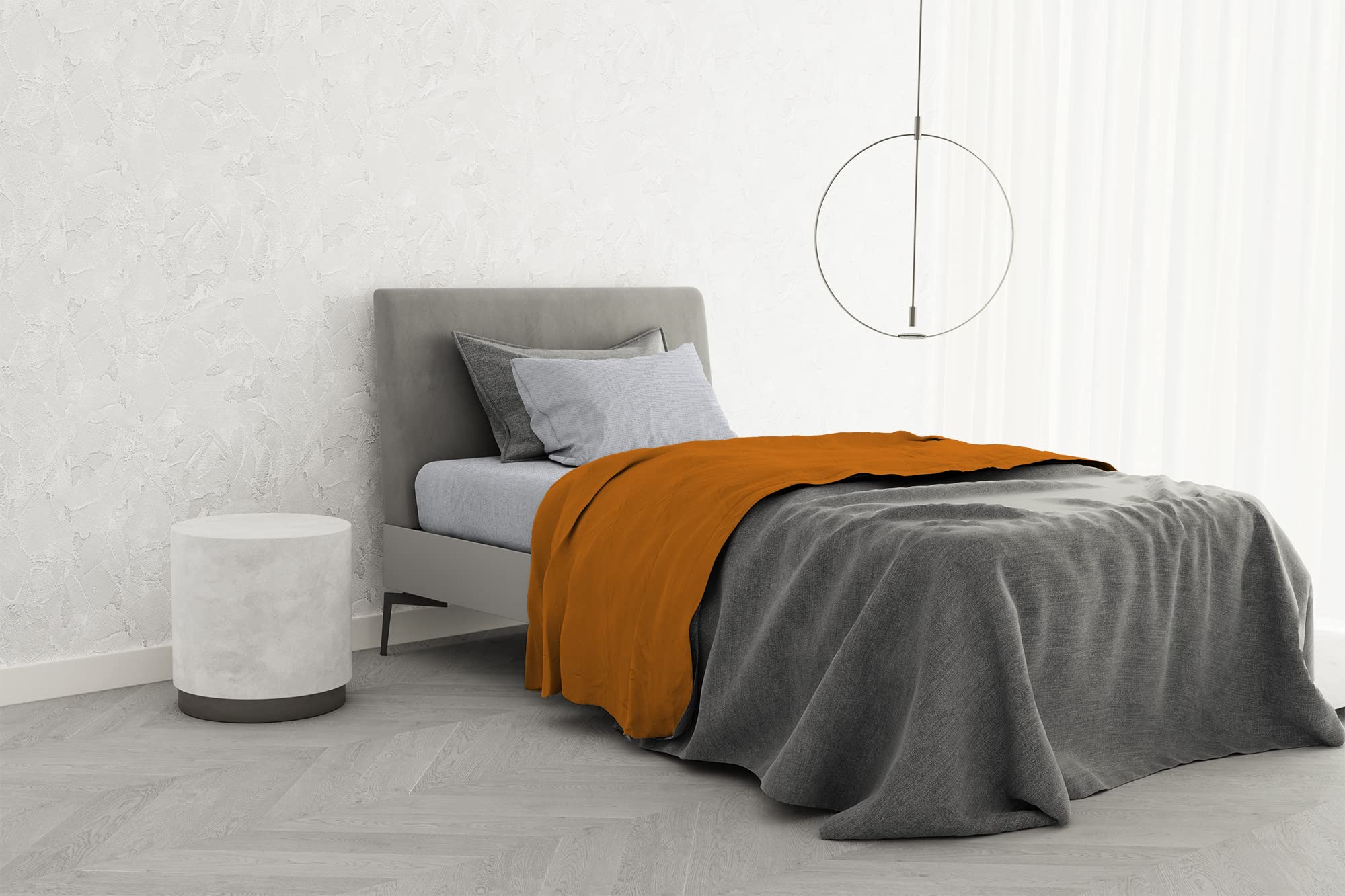 B-CL-TC-1P-09-zucca Bed set 100% Cotton TRENDY CHIC, Single, Pumpkin