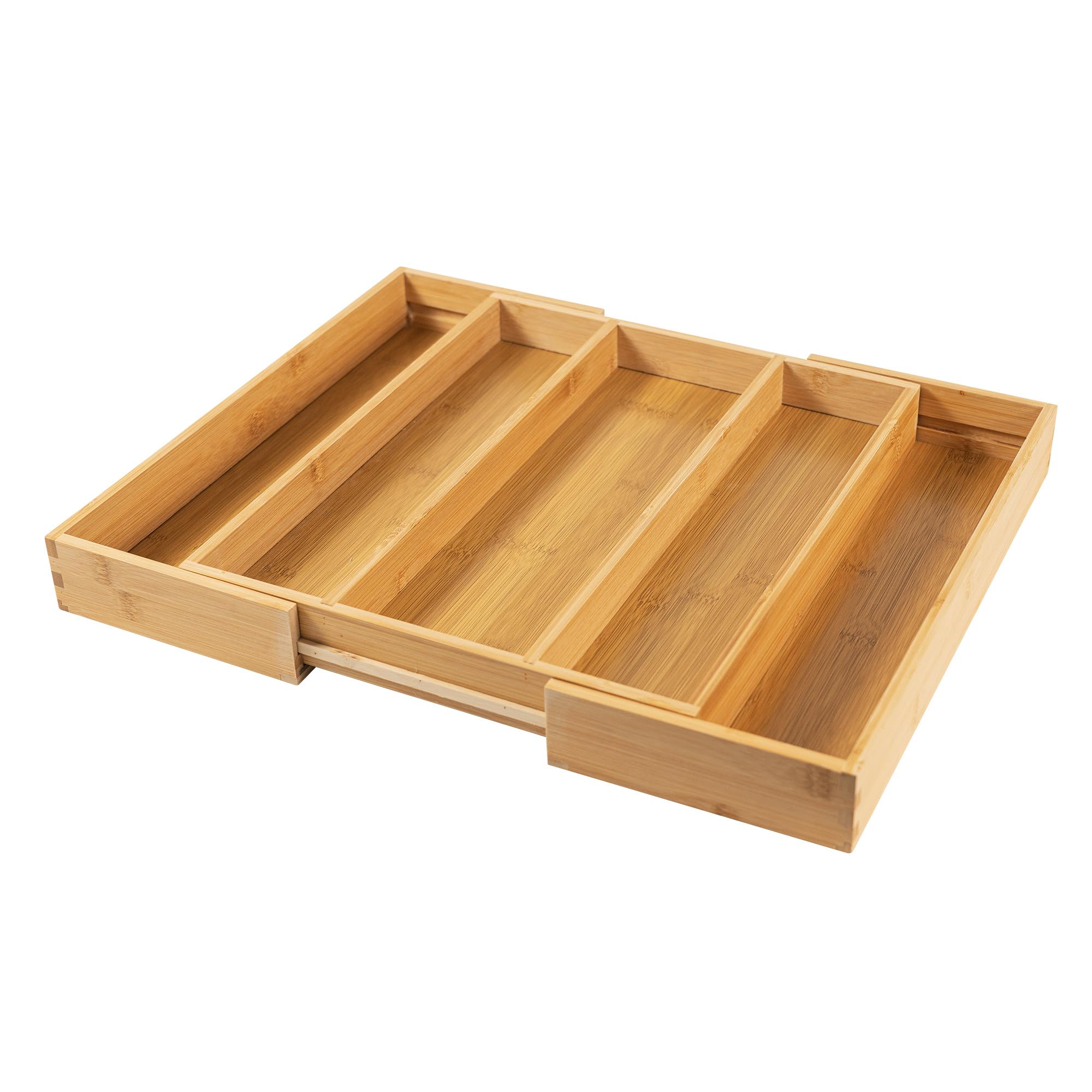 Utoplike Bamboo Cutlery Drawer Organiser, Wooden cutlery tray for Kitchen Drawer,Expandable Utensil Organiser Drawer Dividers for Flatware, Knife, Home