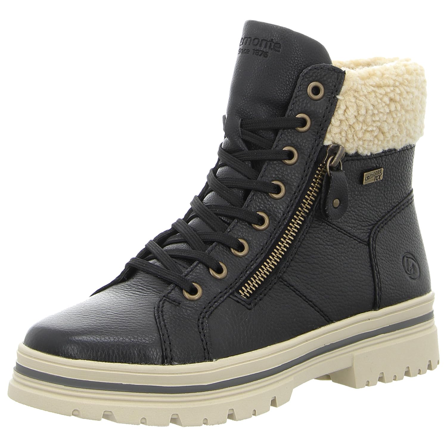Remonte Women's D2U74 Lace-Up Boots, Black, 42 EU, black, 9 UK