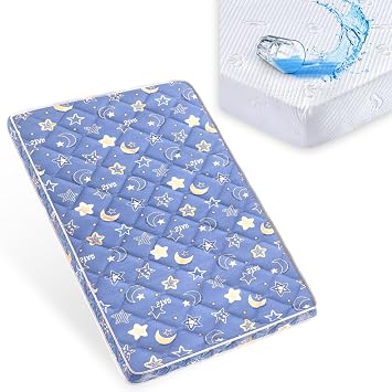 Lillibearas Pack and Play Mattress + Waterproof Pack and Play Mattress Protector