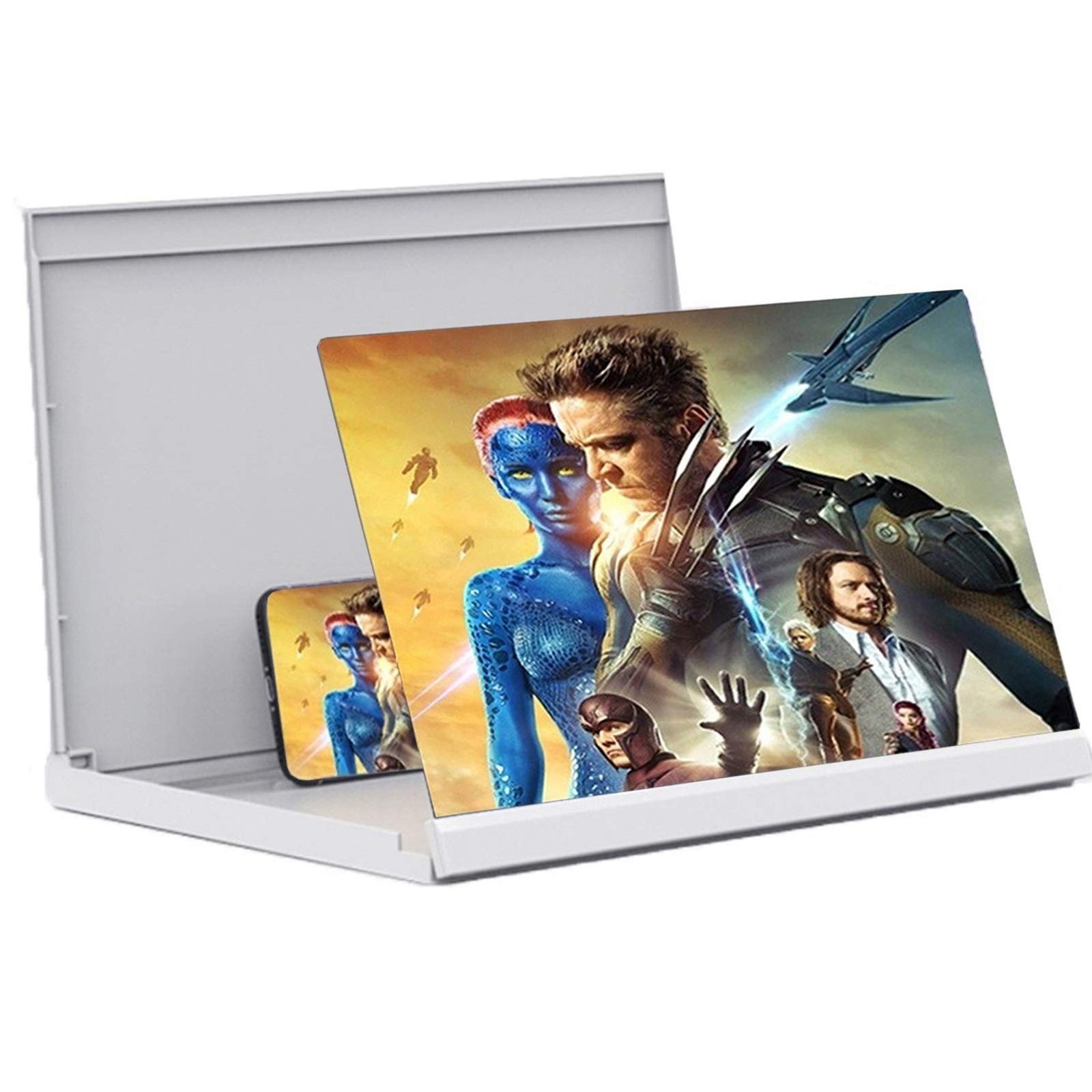 ARCH Amplificador Pantalla Movil 20/26/32, Lupa para Movil BLU-Ray De Pantalla Grande, Lupa De Pantalla De Teléfono Móvil para Películas, Videos, Compatible con Todos Los Teléfonos Inteligentes