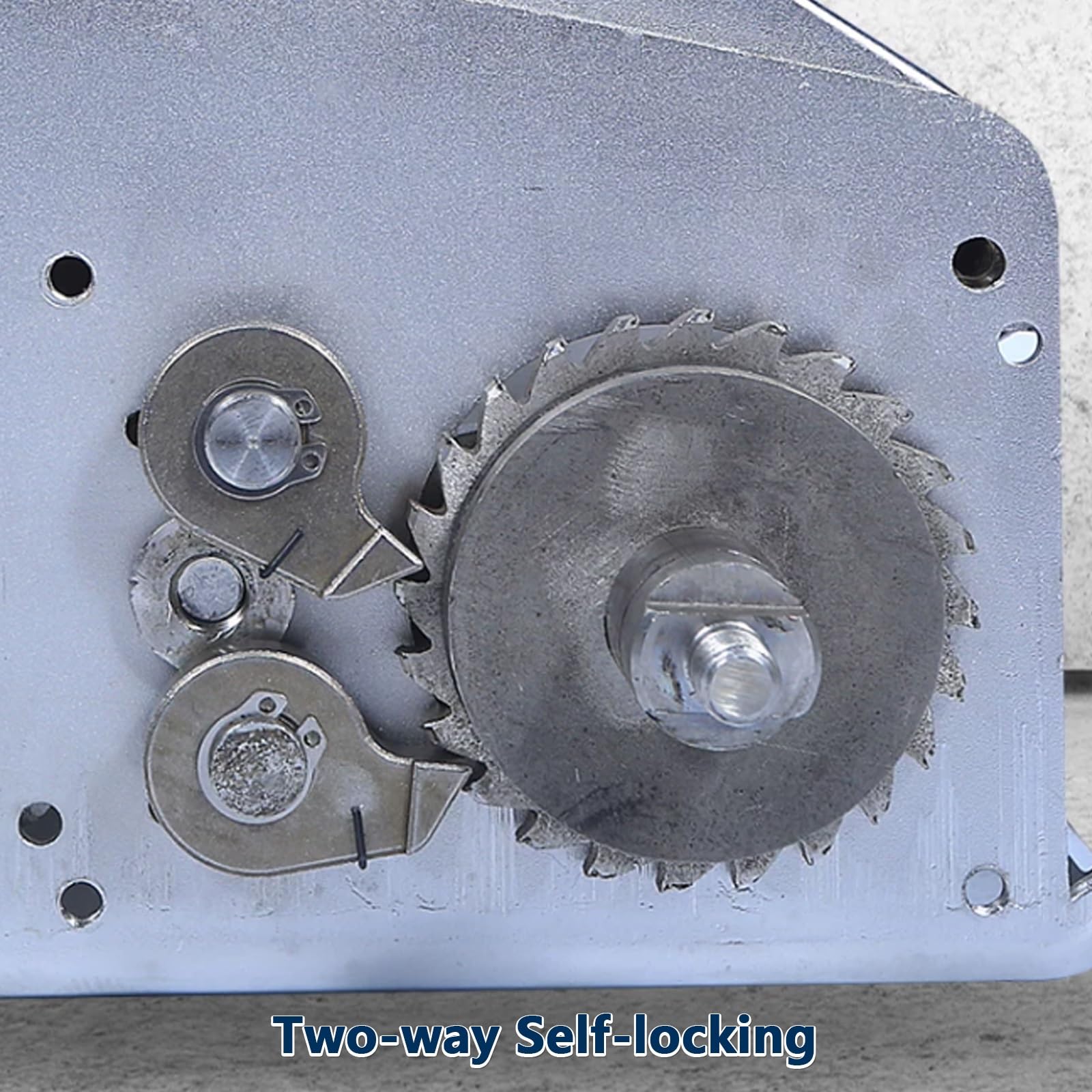 Handwinde aus Edelstahl 304, Selbstsichernde Handseilwinde, Kompakte Kurbelwinden für Kleine Boote, zum Heben und Abschleppen von Anhängern(1200LB,Single Winch)