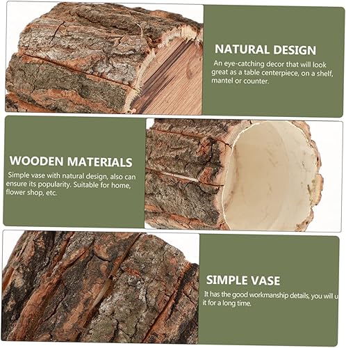 Miniatura 4 de IMIKEYA 8 piezas de fuente de corteza natural para decoración del hogar, decoración del hogar, plantas de interior, decoraciones de boda para
