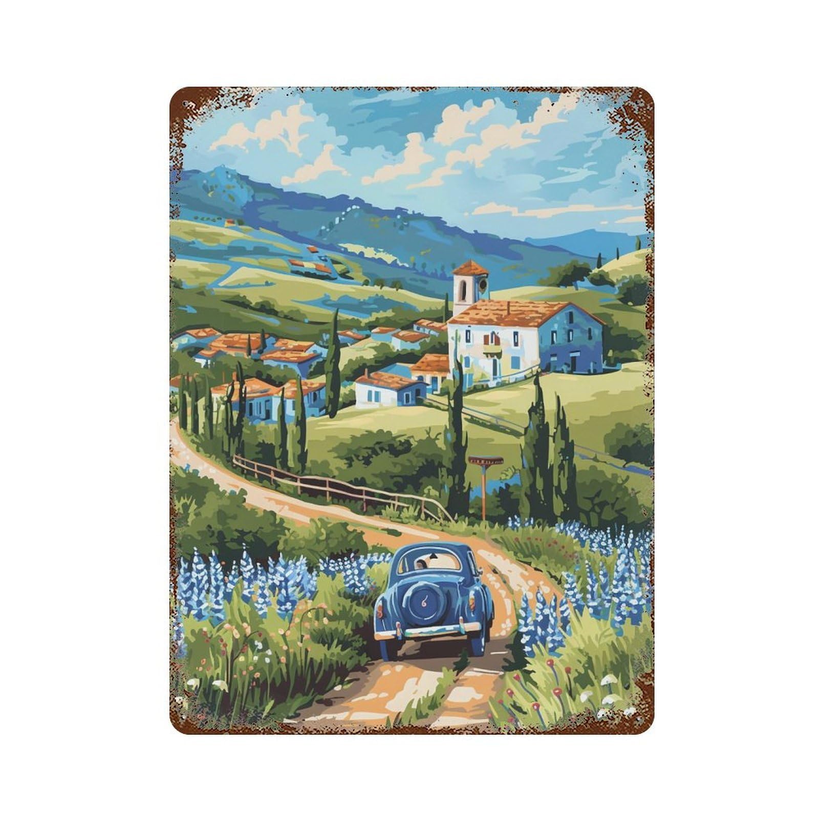 HDURYEYRYY Countryside Life 03 Wall Retro Iron Vintage Art Metal Tin Sign Poster Modern Home Cofffee Club Art Bar Shop Decor Style 40x30cm