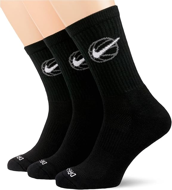 Kit de Meias Nike Crew Everyday BBALL 3 Pares