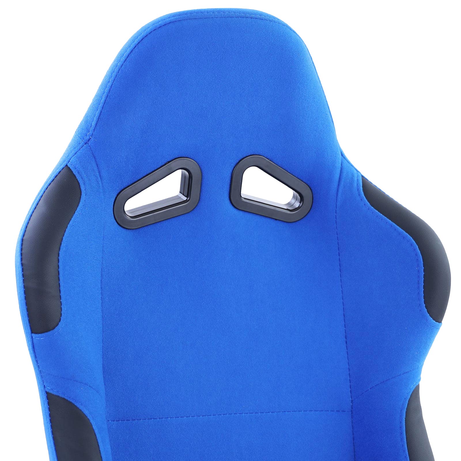 Sportsitz Schalensitz Race1 mit Laufschienen Stoff Blau