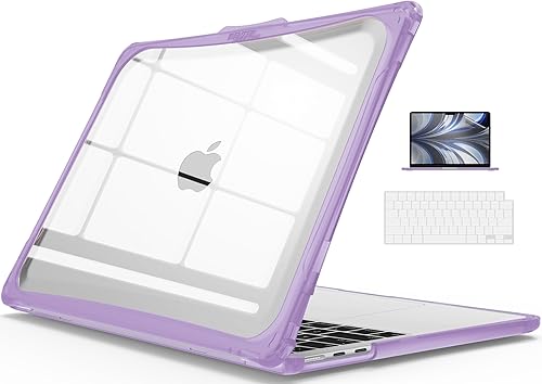 Miniatura 10 de IBENZER Hexpact Funda protectora para MacBook Air de 13 pulgadas 2026 2025 2024 2023 2022 M4 A3240 M3 A3113 M2 A2681, funda resistente y cubierta