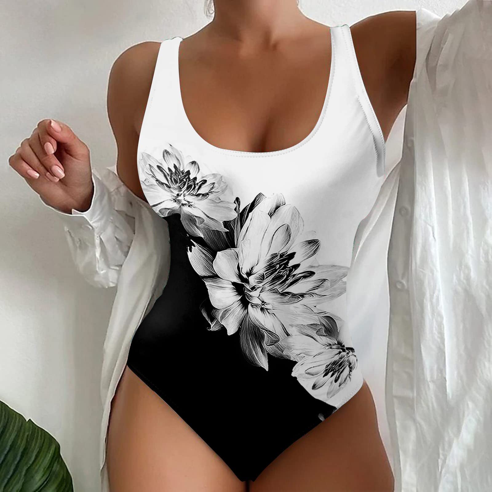 Bañador Mujer Reductores Talla Grande Traje De Baño Natación Reductor Barriga Una Pieza Secado Rápido Trajes De Baño Piscina Vientre Plano Sexy Bañador Espalda Abierta Menstrual Ropa De Baño Baratos