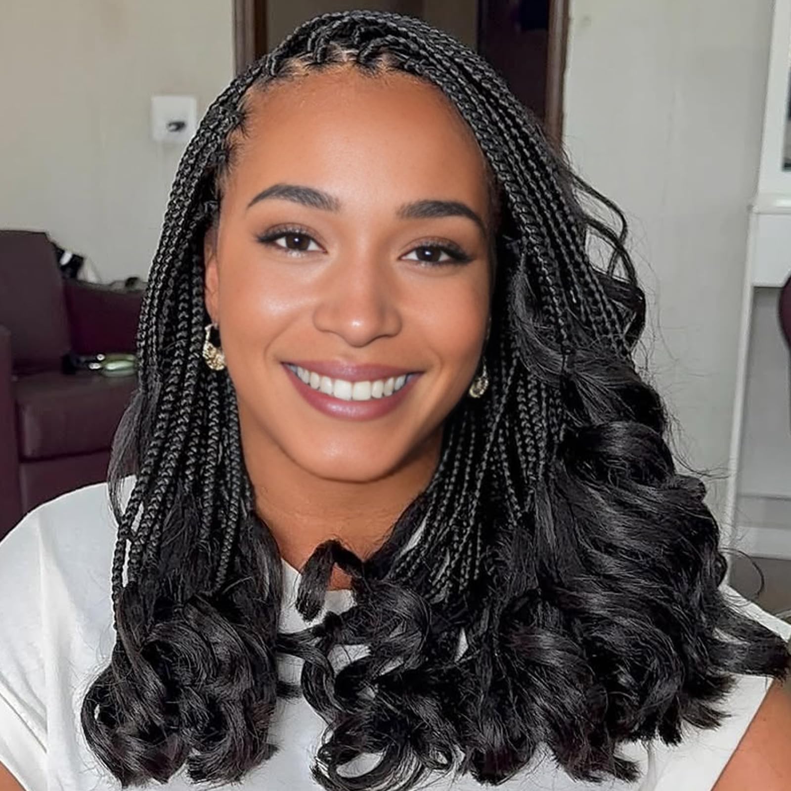 Amazon.com : RuiYok 9 Packs French Curl Crochet Braids 14 Inch