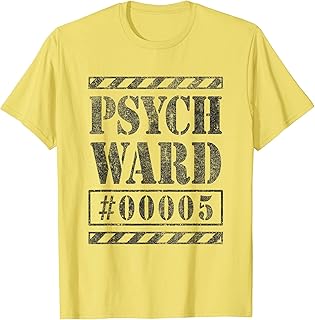 Escaped Convict Inmate Psych Ward Halloween Costume Shirt #5