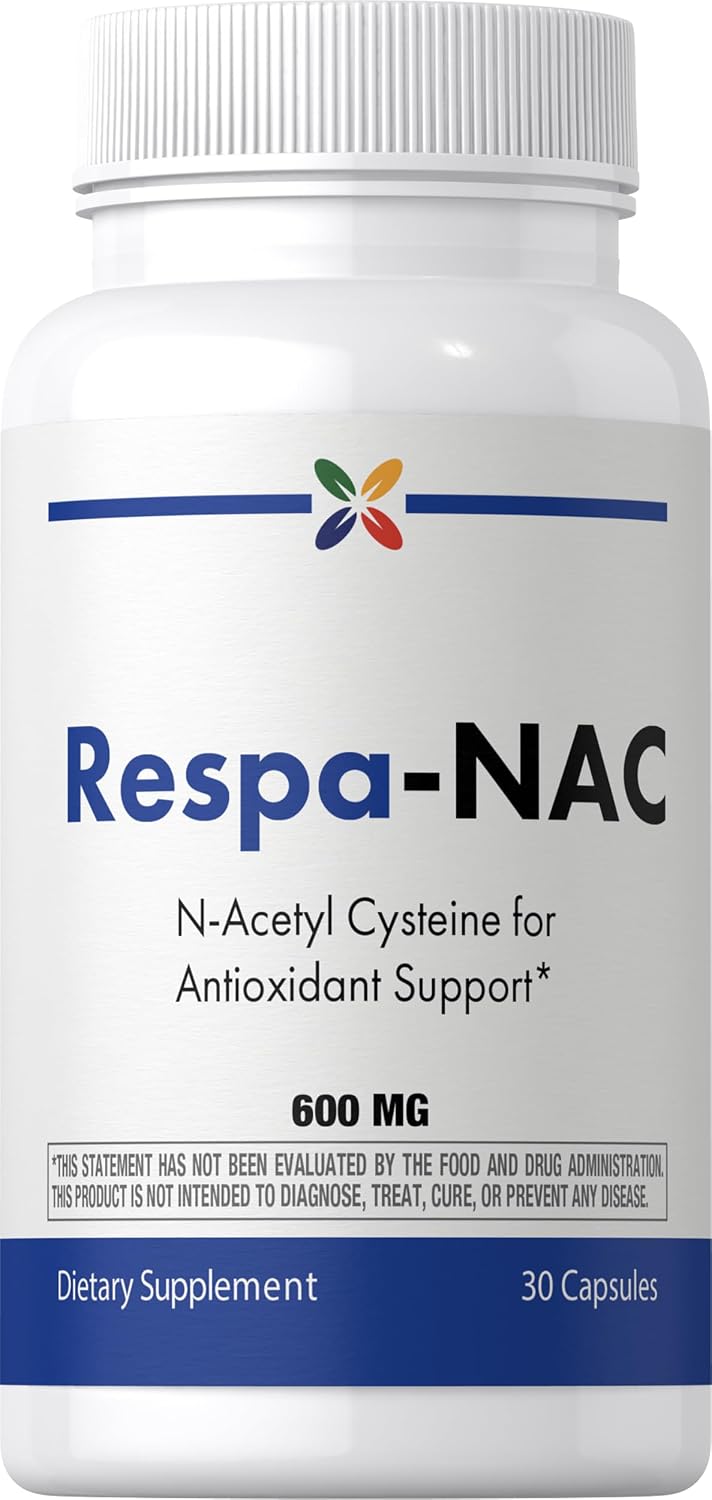 Stop Aging Now - NAC Supplement - 600mg N-Acetyl Cysteine - Respa-NAC - 30 Capsules