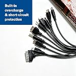 10 in 1 Universal USB Cable, Multi Charging Cable Compatible with Multiple Cell Phones Blutooth Earphone Speaker MP3 Player