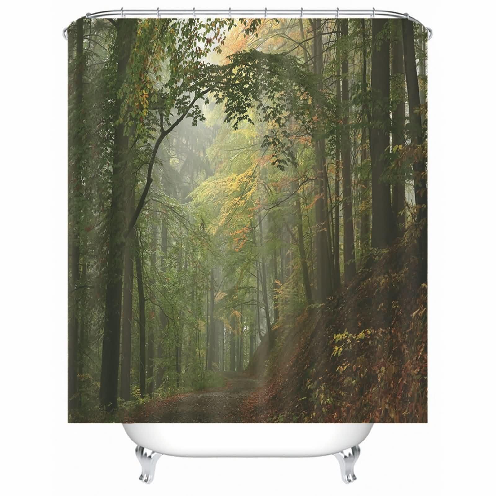 Rideau de douche polyester anti-moisissure pour supprimer les mauvaises odeurs de la douche