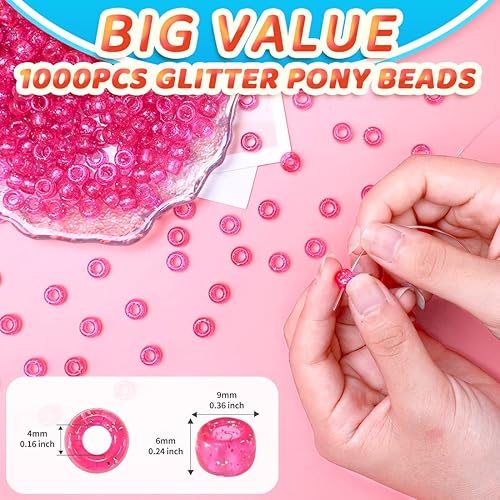 Vista 77 de 1000 cuentas de poni de caramelo de macarrón, cuentas para manualidades, cuentas para el cabello, suministros para cuentas, cuentas para hacer joyas