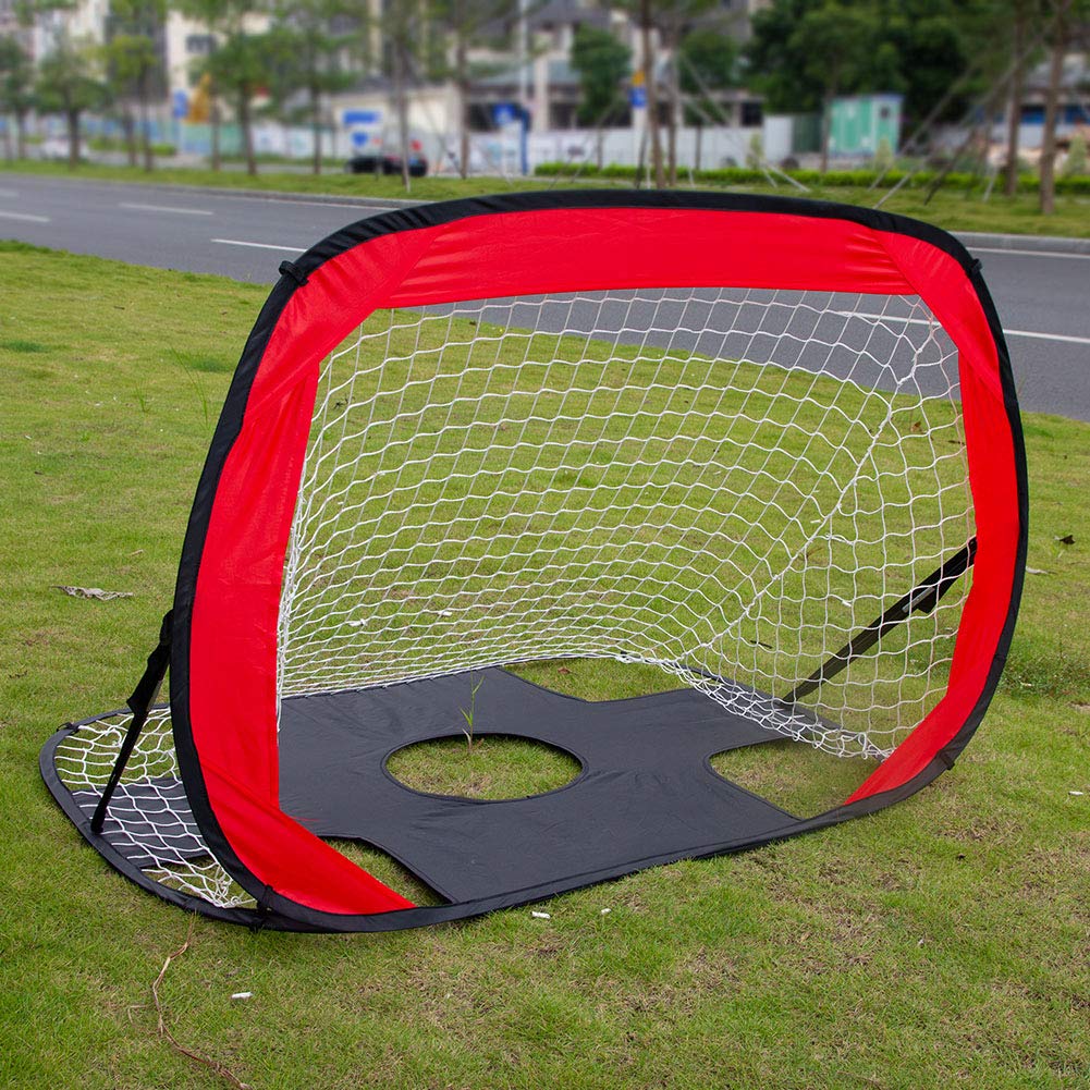 Porta da calcio portatile pieghevole per bambini e ragazzi, porta da calcio pop-up per allenamento in cortile