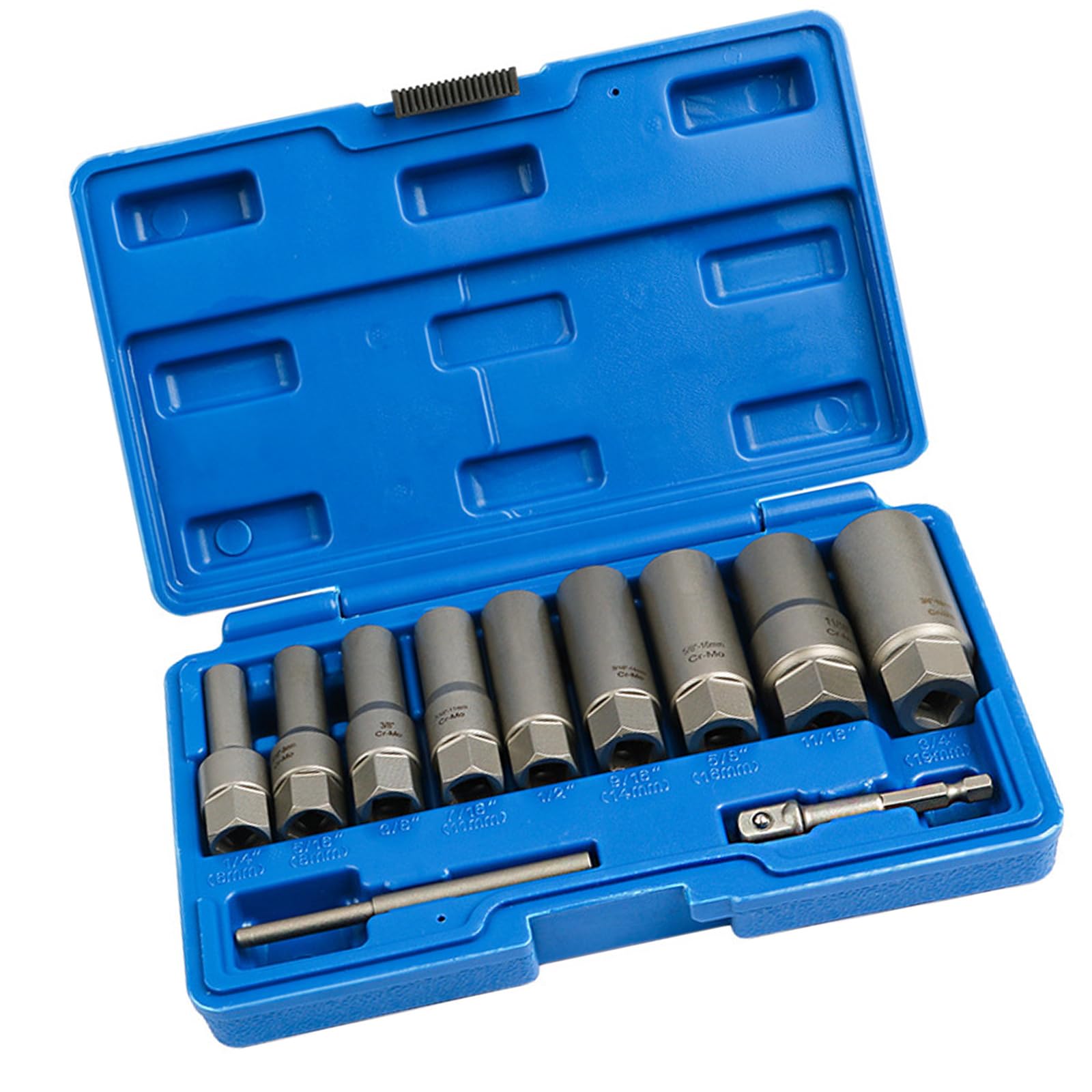Set di estrattori per viti danneggiate da uomo, viti danneggiate, dadi e punte per trapano per una facile rimozione di bulloni