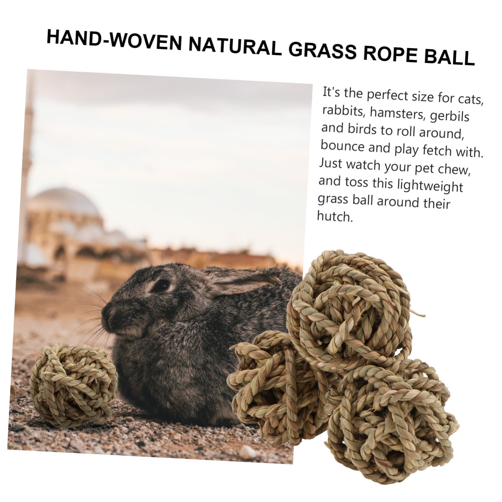 SUPVOX 9pezzi Palline Rattan Per Domestici Giocattoli Masticabili Per Conigli Porcellini e Piccole Creature Sicuri e Completamente e La Masticazione