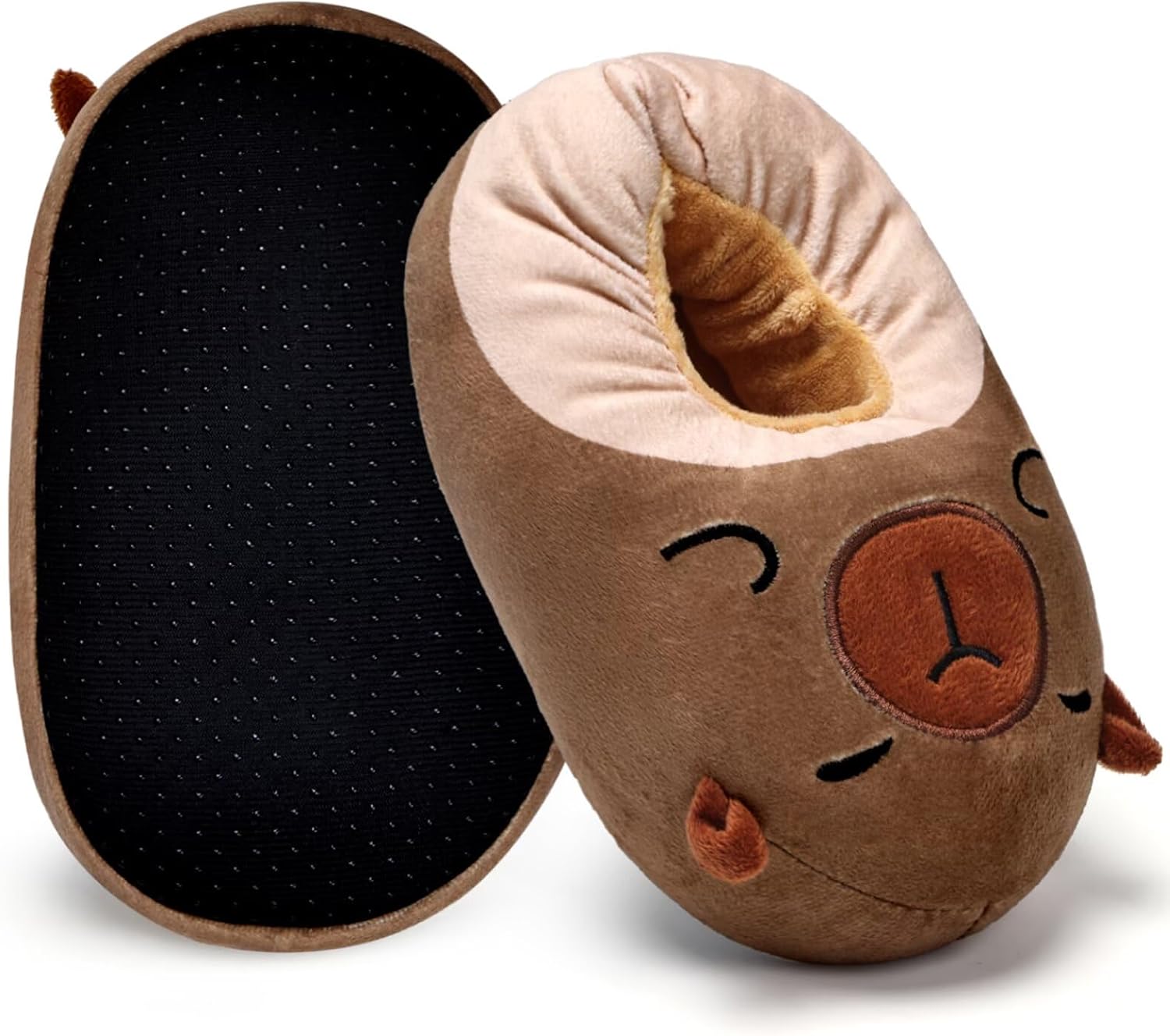 IceUnicorn Toddler Cute Animal Slippers Kids Christmas Plush Warm House Shoes Girls Boys Bedroom Indoor Washable Slipper - Image 3