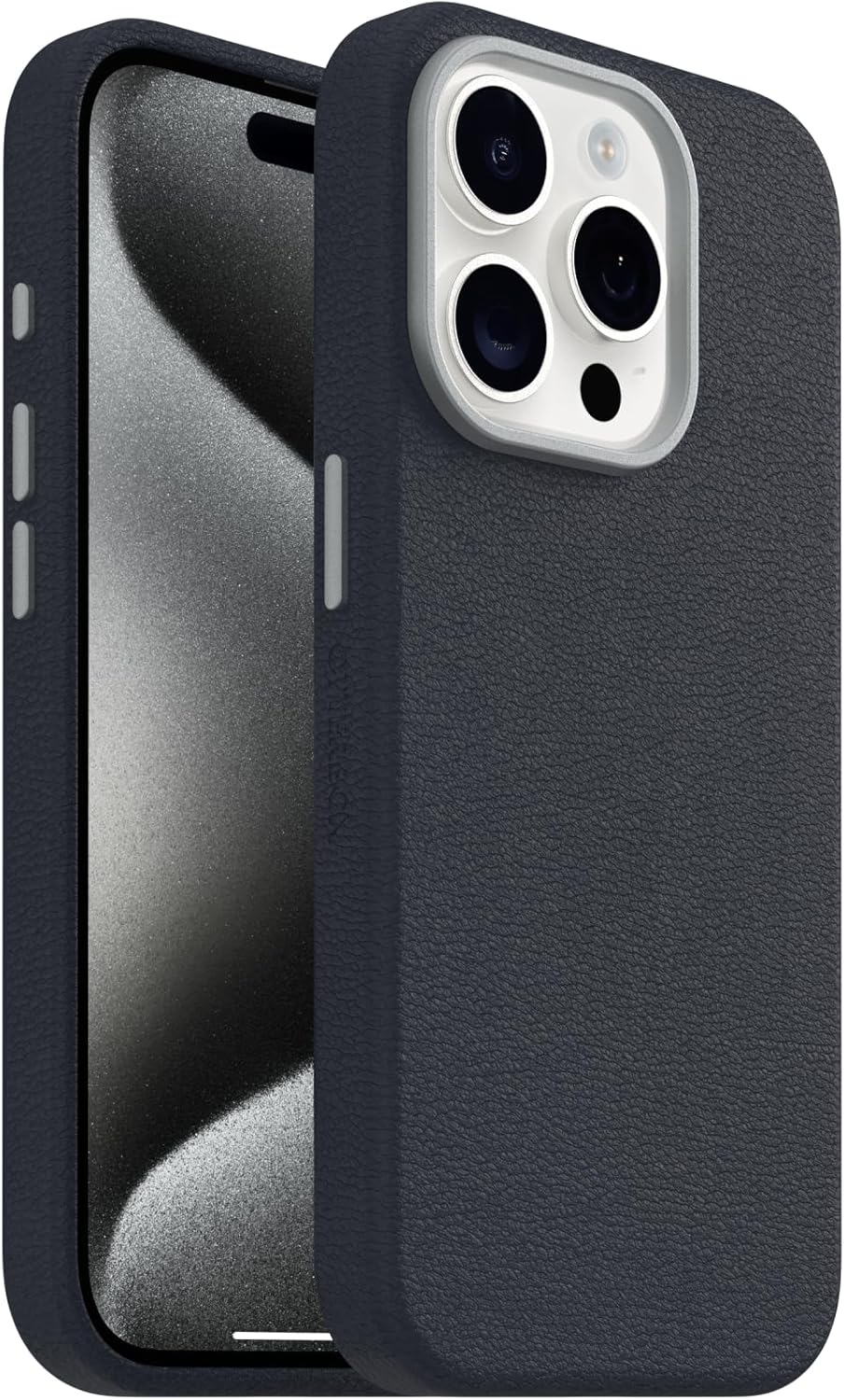 OtterBox iPhone 15 Pro Symmetry Series Cactus Leather for MagSafe - Riverside Blue