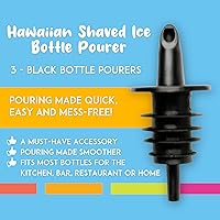 Vista 2 de Versadores de botella con control preciso de jarabe de Hawaiian Shaved Ice - Boquillas profesionales para sabores de cono de nieve y bebidas