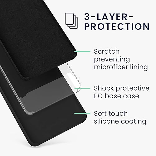 Miniatura 6 de kwmobile Funda compatible con Huawei Mate 20 Pro - Funda de silicona TPU con acabado suave - Negro