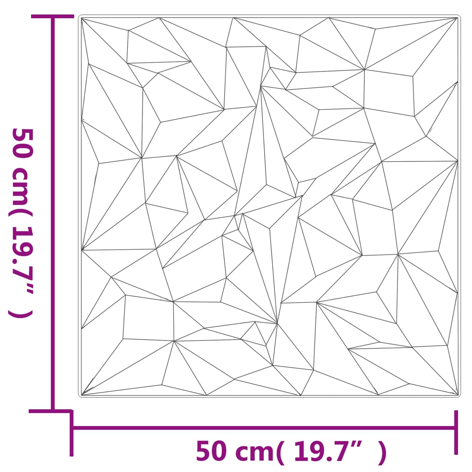 Panele ścienne czarne, 24 sztuki, 50 x 50 cm, pianka XPS, panel 3D, okładzina ścienna, dekoracja do salonu, korytarza, sypialni, łatwy montaż i przycięcie