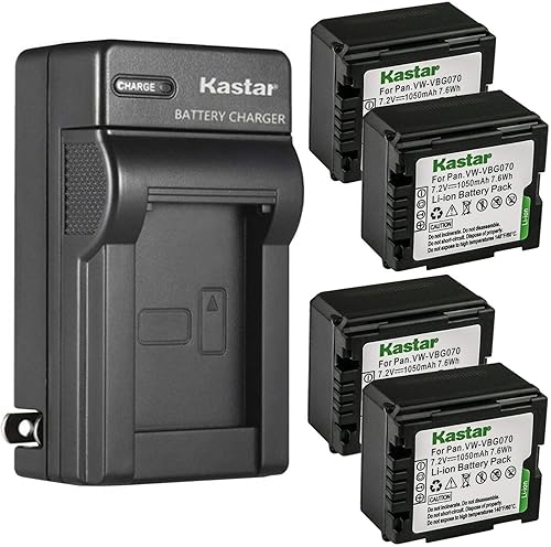 Miniatura 9 de Kastar Reemplazo del cargador de batería de pared de CA para Panasonic VW-VBG070, VW-VBG070A, VW-VBG070-K, VW-VBG070PPK, VW-VBG130, VW-VBG130-K,