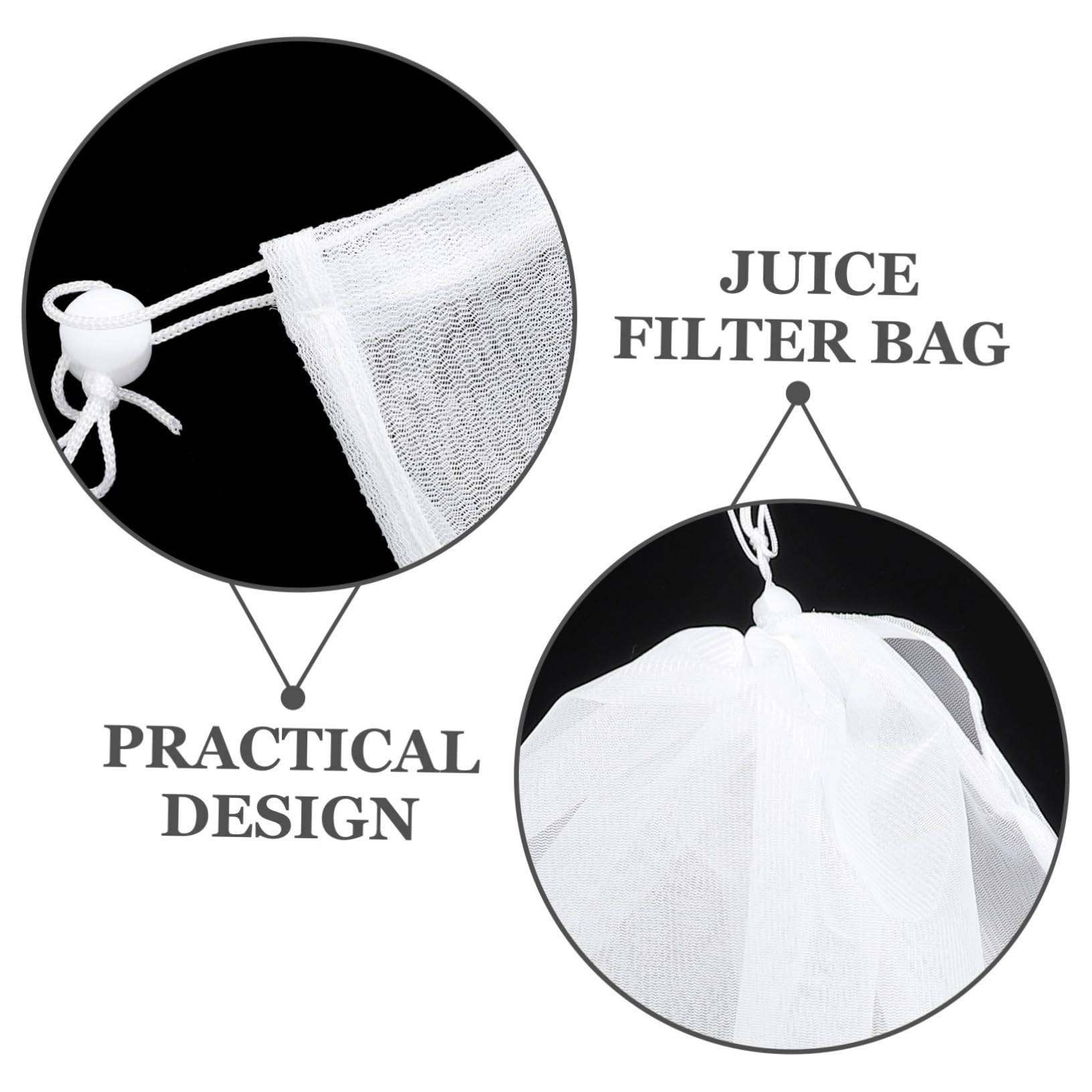 Garneck Soy Milk Filter Bag Mesh Bag Strainer Reusable Strainer Home Brewing Accessory